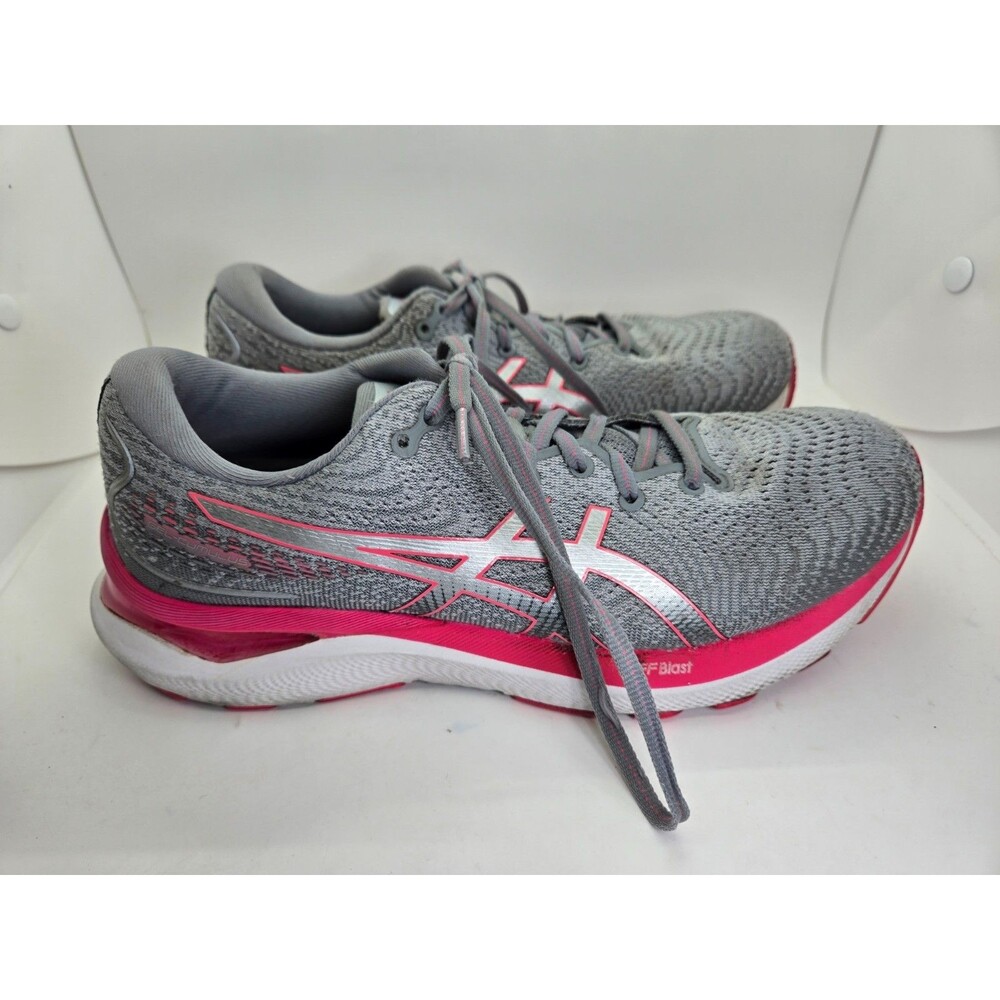 Asics Gel-Cumulus 24 Shoes Women's 8.5 Grey Running Athletic Workout Sneakers